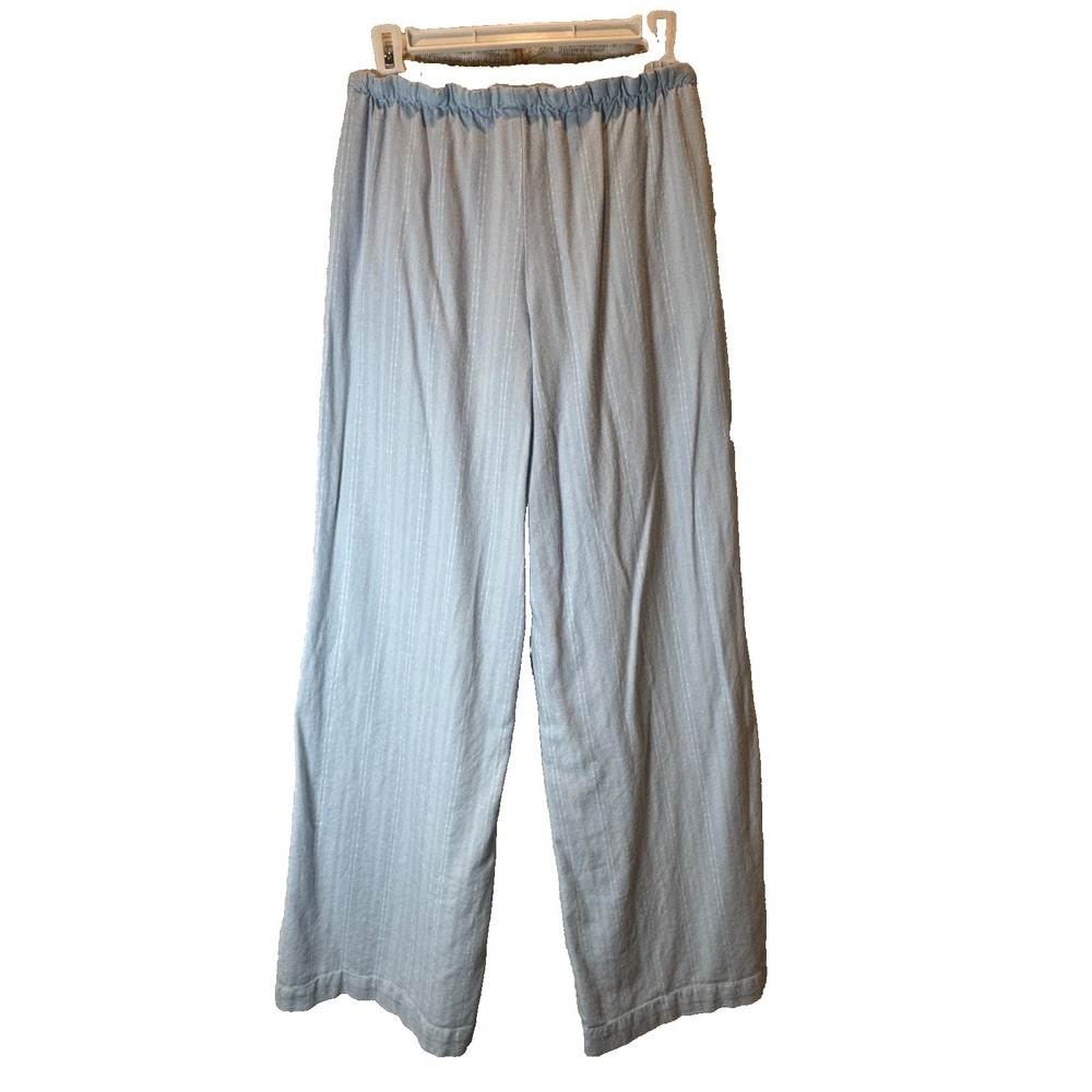 Sincerely Jules Striped Wide Leg Paperbag Pants Women's S Linen Blend Coastal - Picture 6 of 12